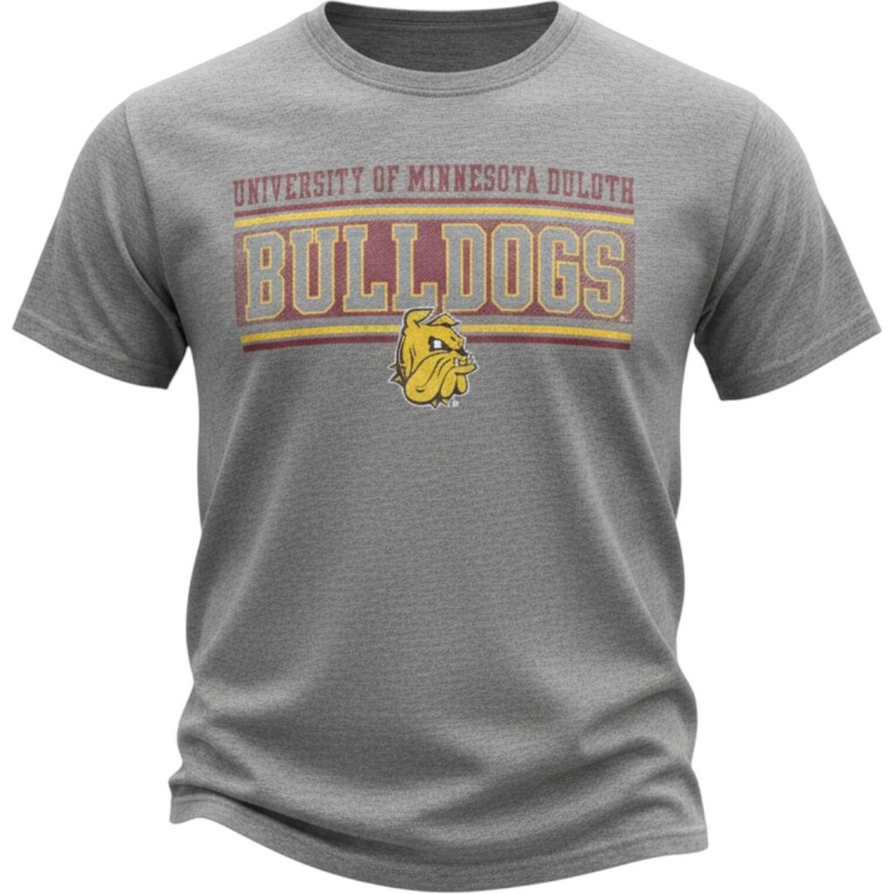 Rivalry Threads University of Minnesota Duluth Bulldogs T-Shirt Gray M NEW 38 40